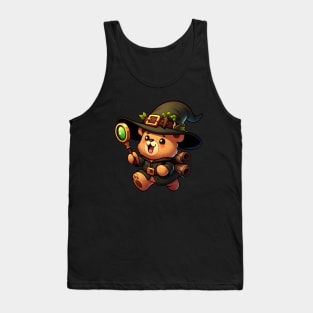 Cute Witch Bear Gatherer Kawaii Tank Top